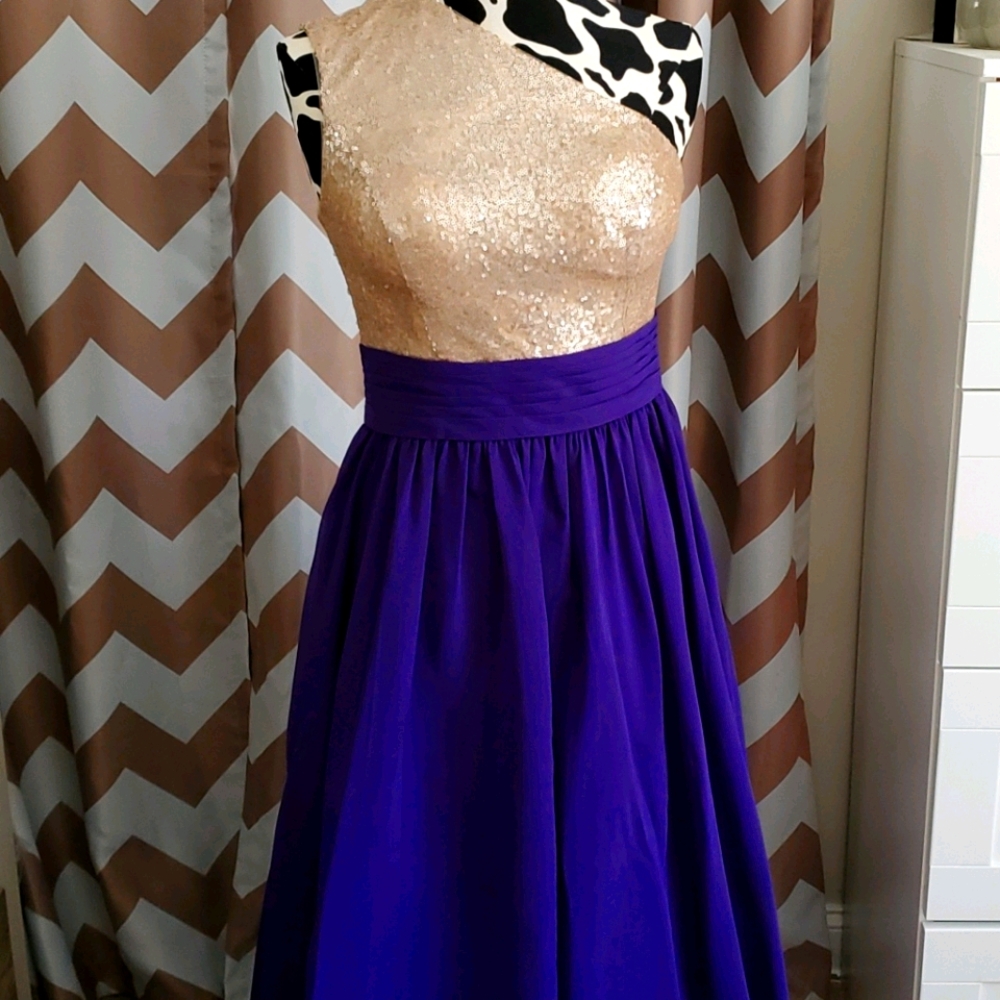 Jj House Regal one shoulder Dress